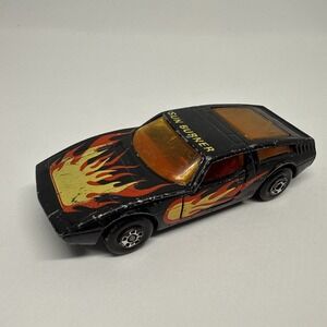 Vintage 1979 Matchbox Superfast #26 Sun Burner Black Red Interior  Car Lesney